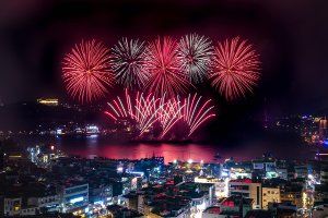 여수밤바다 불꽃축제 대표 사진